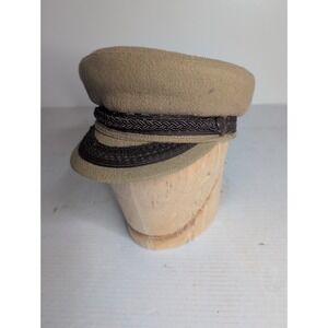 VTG United Hatters Cap & Millinery Works Wool Fiddler Fisherman Nautical Small